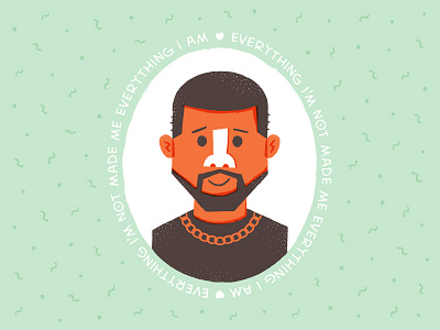 Kanye cute illustration kanye pattern shapes texture
