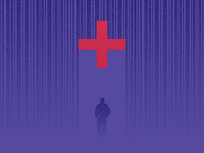 Under care aca cross editorial healthcare illustration rain