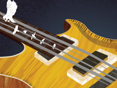 Guitar guitar illustration texture