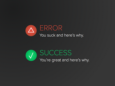 DailyUI 011 Error Success Message 011 dailyui error message status success ui ux