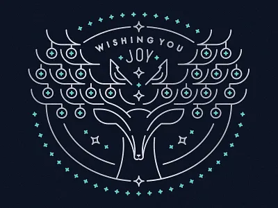 Holiday Deer antlers buck cardinals christmas deer holiday new year ornaments winter