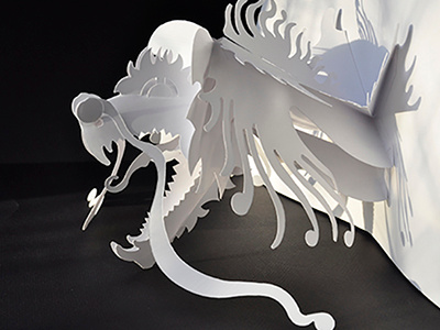Dragon 3 dragon paper paper cutting paper design paper engineering paper works paperdesignpaper