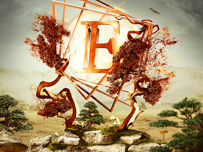 Eliksir key visual 3d cinema4d eliksir illustration key visual