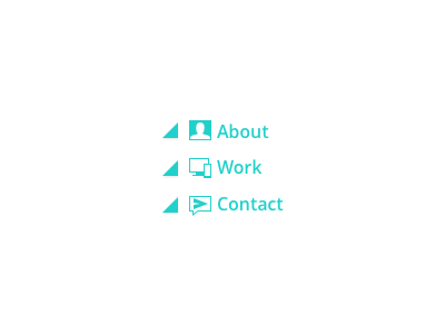 Personal Website about contact menu personal portfolio ui website work