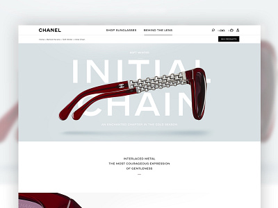 Eyewear art dirrection webdesign