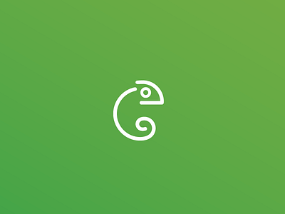 Minimal Chameleon animal c chameleon cityx green simple