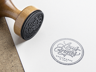 Logotype Louis Angles STAMP logotype stamp typography