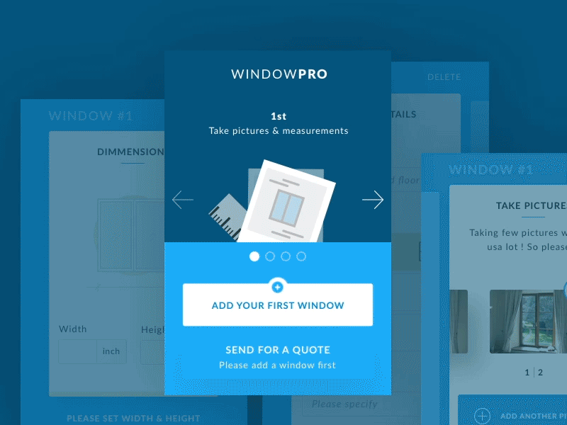 WindowPRO UX&UI animation animation blue ios mobile ui ux