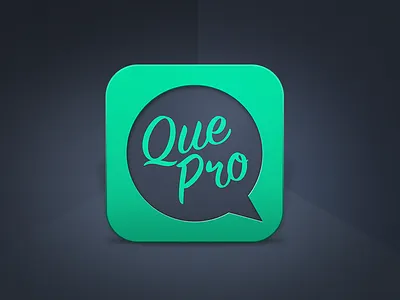 QuePro app app design icon ios mobile uxui