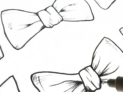 Bow Ties apparel bowtie cotton drawing illustration south