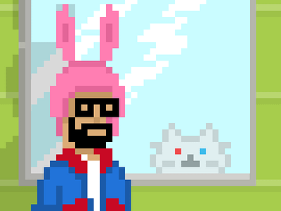 Louise is not here bobs burgers pixelart shooting stars