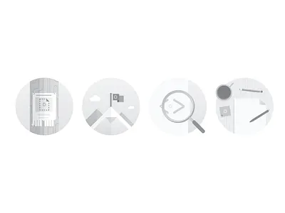 Subtle blank slate graphics blank circles grayscale illustration none slate vector zero