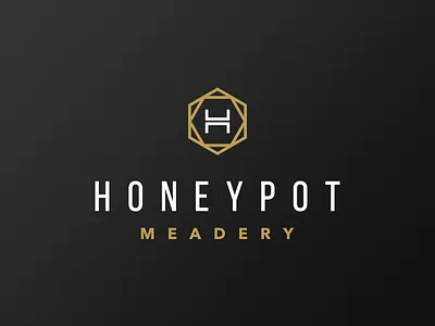 Honey Pot Meadery Limited Logo black gold honey icon identity limited logo logotype mead meadery