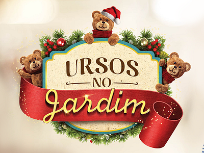 Bears in the Garden adversiting bears christmas garden key visual