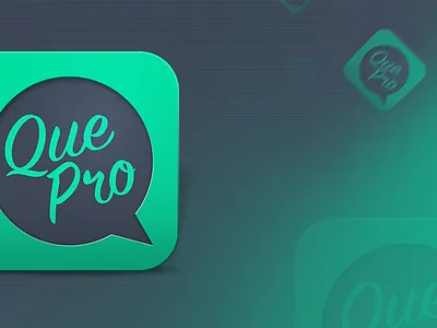 QuePro app app design icon ios mobile uxui