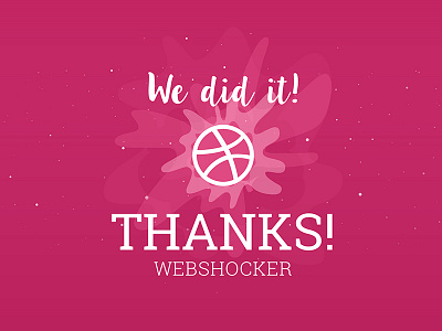 Hi Dribbble! debut design dribbble flat illustration thanks
