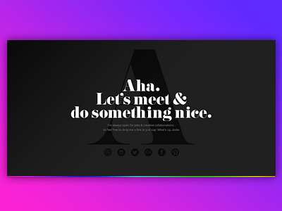 Nd80 Relaunch portfolio typography user experience web design website
