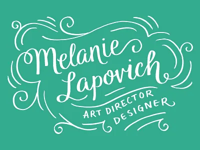 Personal Titlecard branding lettering personal script typography