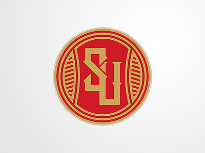 S.U. crest logo primarymark scarlet scarletuniversity su university