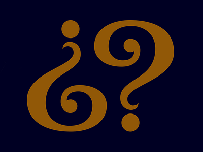 ¿? font fonts lettering mark punctuation question type type design typeface typography