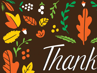 Thankful card handlettering illustration leaf leaves november outdoors script thankful thanks thanksgiving