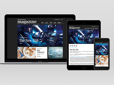 Mercedes-Benz Canada Magazine Microsite design lead mercedes benz responsive sketch spafax ux web design