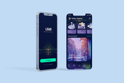 Health and Wellness App Ui animation health wellness health app health app ui life id mobile app motion graphics ui ui design