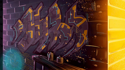 Graffiti animation design graphic design illustration