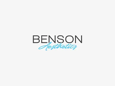 Benson Aesthetics BRANDING DESIGN branding design graphic design identity logo vector