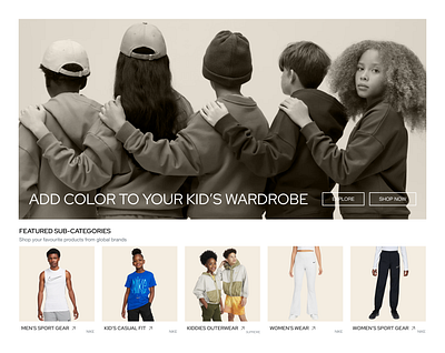 ATLAZE Catergories Section african black clean clothing design desktop ecommerce fashion landingpage shopping ui