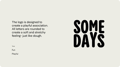 Somedays - Logo Presentation branding graphic design presentation