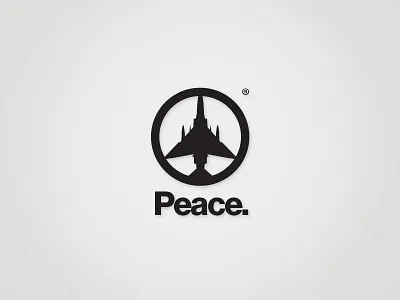 Peace bombs creative freedom logo media registrated truth war world