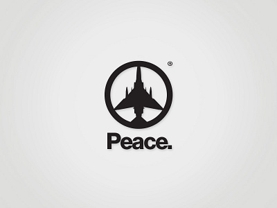 Peace bombs creative freedom logo media registrated truth war world