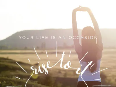 Rise to it. advertising drawing fun handlettered handlettering illustration lettered lettering photography quotes script typography