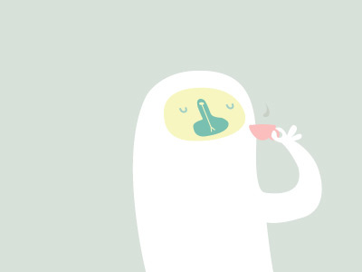 Snob character coffee colors illustration pastel snob tea