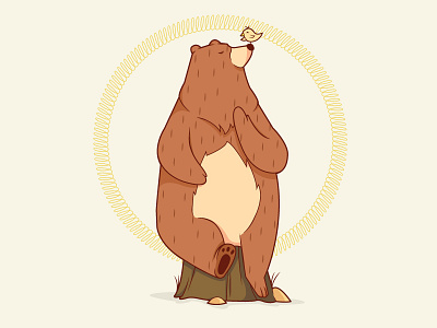 Beau the Bear / Guilt animal bear clean drawing guide hope illustration peaceful progress simple sketch vector