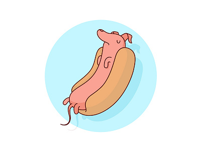 Weiner dog draw drawing humor illustration pink sketch sketchbook