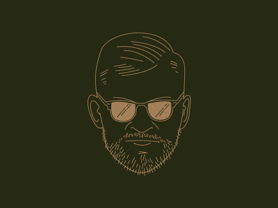 Face ID face lines portrait vector