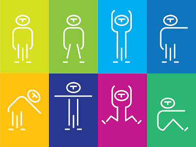 postures icons fitness move people postures sport
