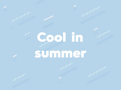 Cool in summer blue cool isometric summer vector