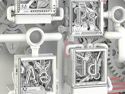 Adobe CC WIP adobe adobecc aftereffects cloud creative illustrator machine photoshop