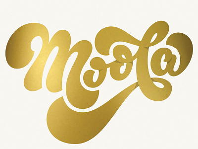 Moola calligraphy charity custom type design gold hand crafted hand drawn hand lettering lettering poster type typography