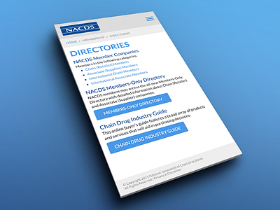 Directories UI mobile perspective ui