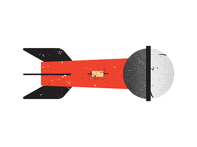 Rocket Microphone launchpad microphone music poster rocket screen print space