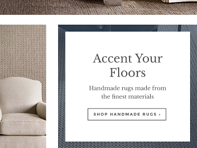Home page calls-to-action button libre baskerville montserrat
