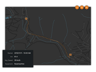 Location Tracker - Day 20 020 dailyui dark design flat gui location modern sleek tracker ui