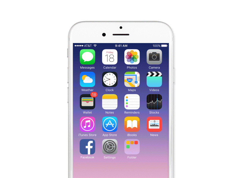 Facebook Quick Action 3d facebook iphone touch