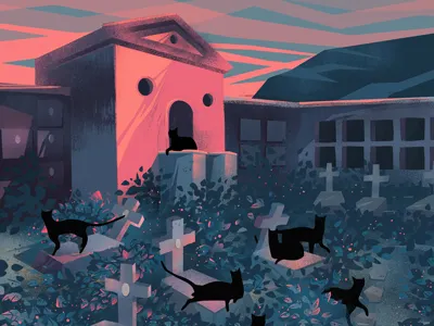 Seen in Manarola digital illustration dorka strong illustration