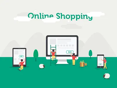 Fc3cbc e commerce flat colours freebie graphic design illustration online shopping vector