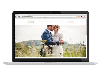 Host Event Management Website Design design gold logo pink web website design